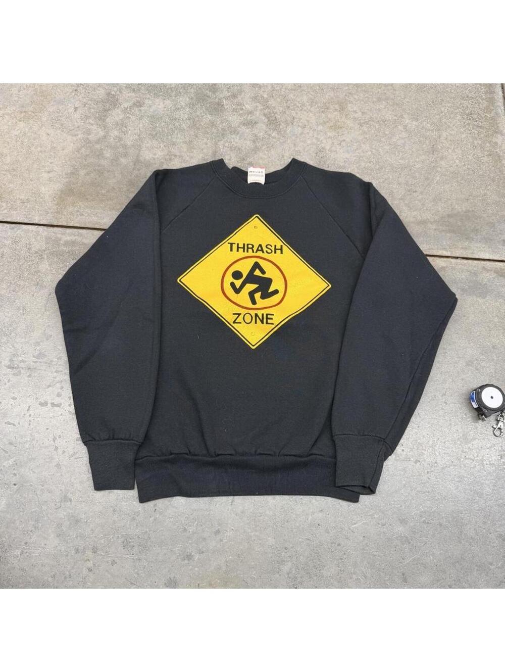 vintage thrash zone dirty rotten imbeciles punk rock band crewneck size medium